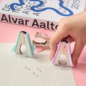 3pcs Stapler Office Supplies Universal Multifunctional Mini Stapler and Nail Puller Financial Stationery