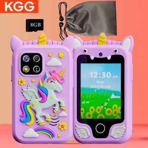 Cute Cartoon Z10 Electronic Learning Phone, 8GB Memory Card, Dual Camera, Story Videos, Music, Calculator, Games, Habit Tracker