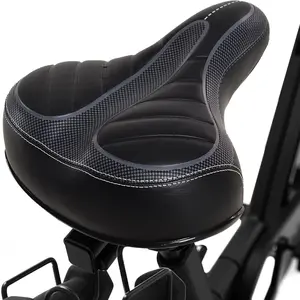 Memory Foam Bicycle Seat Saddle for Men and Women, Waterproof Bike Saddle with Dual Shock Absorbing Ball For Peloton,Exercise Bike, E-bike,BMX, MTB & Road