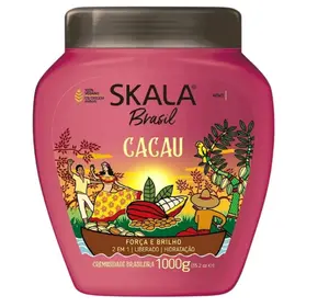 SKALA Brasil Cacau 2-in-1 Treatment Cream and Leave-In Conditioner Repair and Deep Hydration for Weak and Dull Hair, 35.2 oz