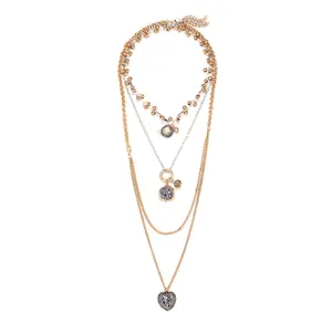 Necklaces For Mother's Day Multiple Names Custom Cut Necklace Personalized Gift Stainless Steel Letter Necklace Anniversary Valentine's Day