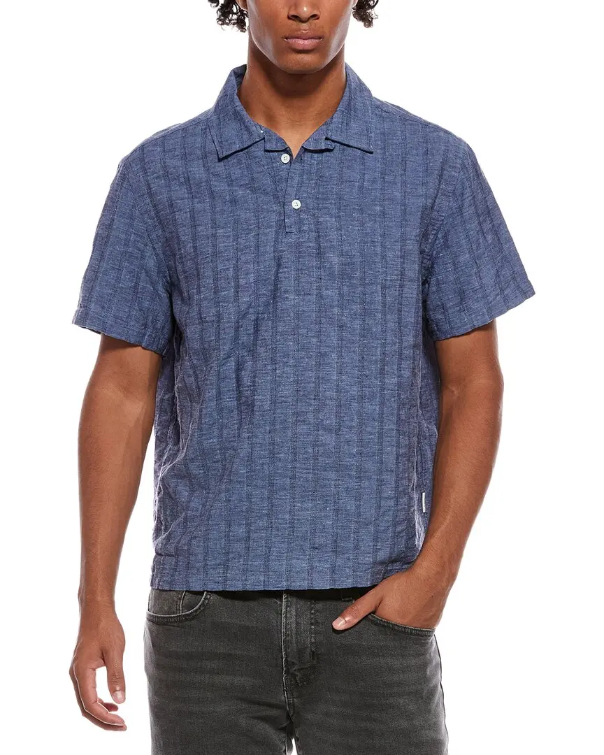 Onia Linen-Blend Popover Shirt