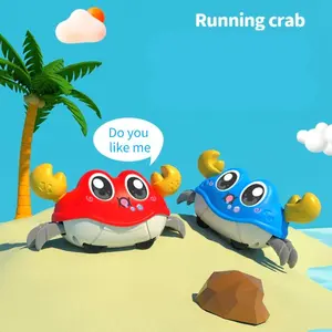 2pcs Running Crab Toys, Dual Direction Realistic Inertia Crab Toys, Kids Party Birthday Gift, Random Color Favorites for Children