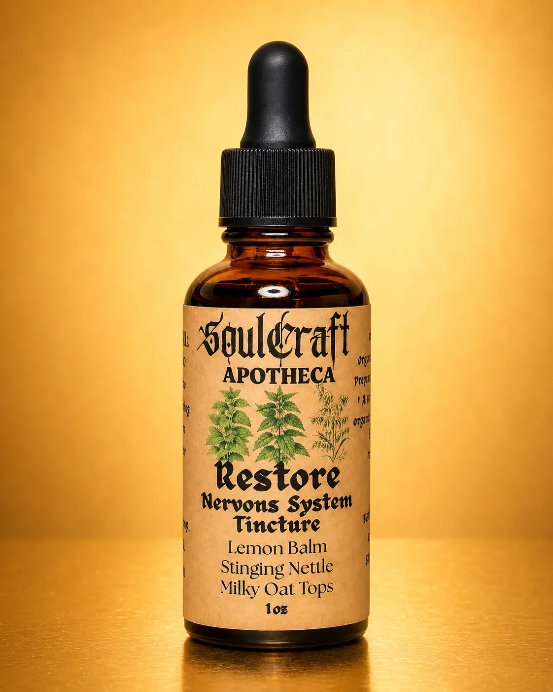 Restore | Nervous System | Organic Wellness Drops | 3-Ingredient Formula | 30 mL