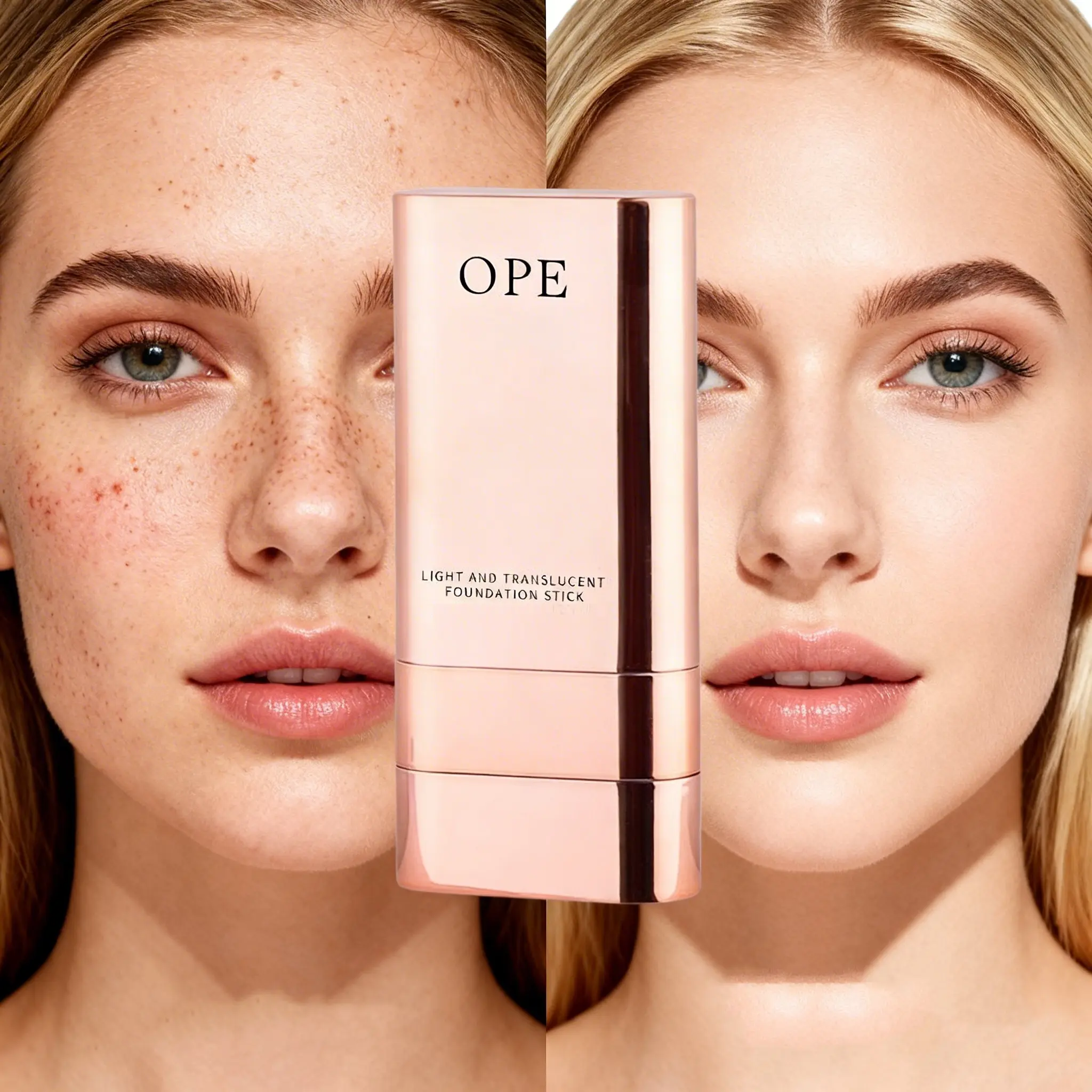 Portable Concealer Camouflage Foundation Stick, Dark Spot Concealer, 2-In-1 Coverage & Brightening, Quick Application, Long-Lasting Lightweight, Natural Matte Finish, Makeup