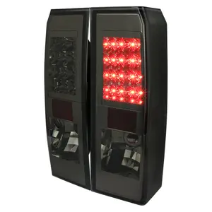 2005-2010 Hummer H3 LED Tail Lights (Chrome Housing/Smoked Lens)