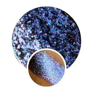 Holographic Multichrome Sad Silk Trader Eyeshadow Pressed Single Pan 26mm - Mica, US, Cosmetic - Makeup Holochrome Shimmer Sparkle Glitter