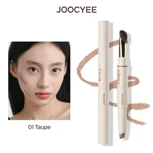 JOOCYEE Highlighter & Contour Pen, 2-in-1 Sculpting Luminizer Stick for Natural Glow, Long-Wearing Cream Formula with Precision Brushes, Travel Size, 2-In-1 Sculpting Highlighters & Luminizers, 3D Sculpting Highlighters & Luminizers