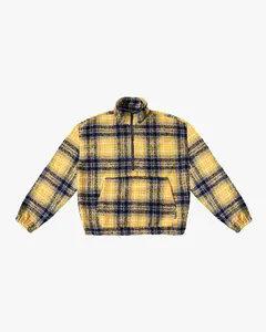 EPTM Flannel Half Zip Pullover - Yellow