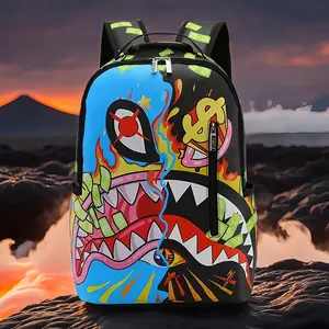 New Men's Photography Gear Bag, Shark Mouth Design Camera Backpack, Large Capacity Fashion Travel Bag with Laptop Compartment, Essential Laptop Bag for Autumn and Winter Vacations, Camping and Travel Backpack, Valentine's Day Gift