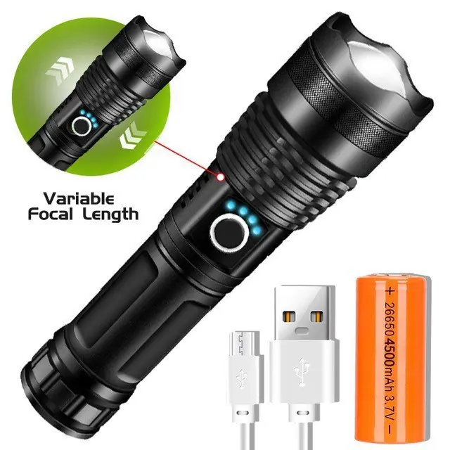 2-Pack Rechargeable Tactical LED Flashlights, 99000 High Lumens Super Bright, Zoomable 3280FT Long Range, 5 Light Modes with SOS Strobe, IPX7 Waterproof Handheld Flashlights for Camping Emergencies Party Gifts