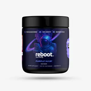 Reboot Purple Haze Energy Drink Powder Mix | Brain & Body Support | 42 Servings