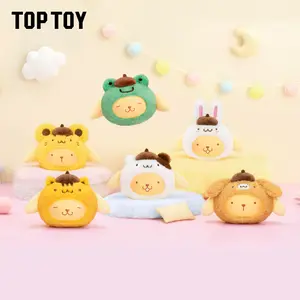 TOPTOY Pompompurin & Friends Series Vinyl Plush Charm Blind Box, Cute Collectible Doll Pendant, Lovely Anime Figure Ornament for Bags, Perfect Sweet Gift for Girls, Friends, Birthday & Holiday Surprise