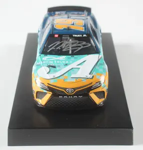 NASCAR Martin Truex Jr Signed 2022 #19 Auto Owners MTJF 1:24 Diecast Car PA/504 Collectible Toy Limited Edition Authentic Signature