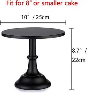 10" Heavy Duty Round Cake Stand Pedestal Dessert Table Display Holder