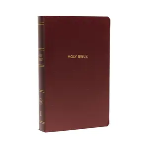 USED-NKJV, Gift and Award Bible, Leather-Look, Burgundy, Red Letter Edition by Thomas Nelson (Imitation Leather)