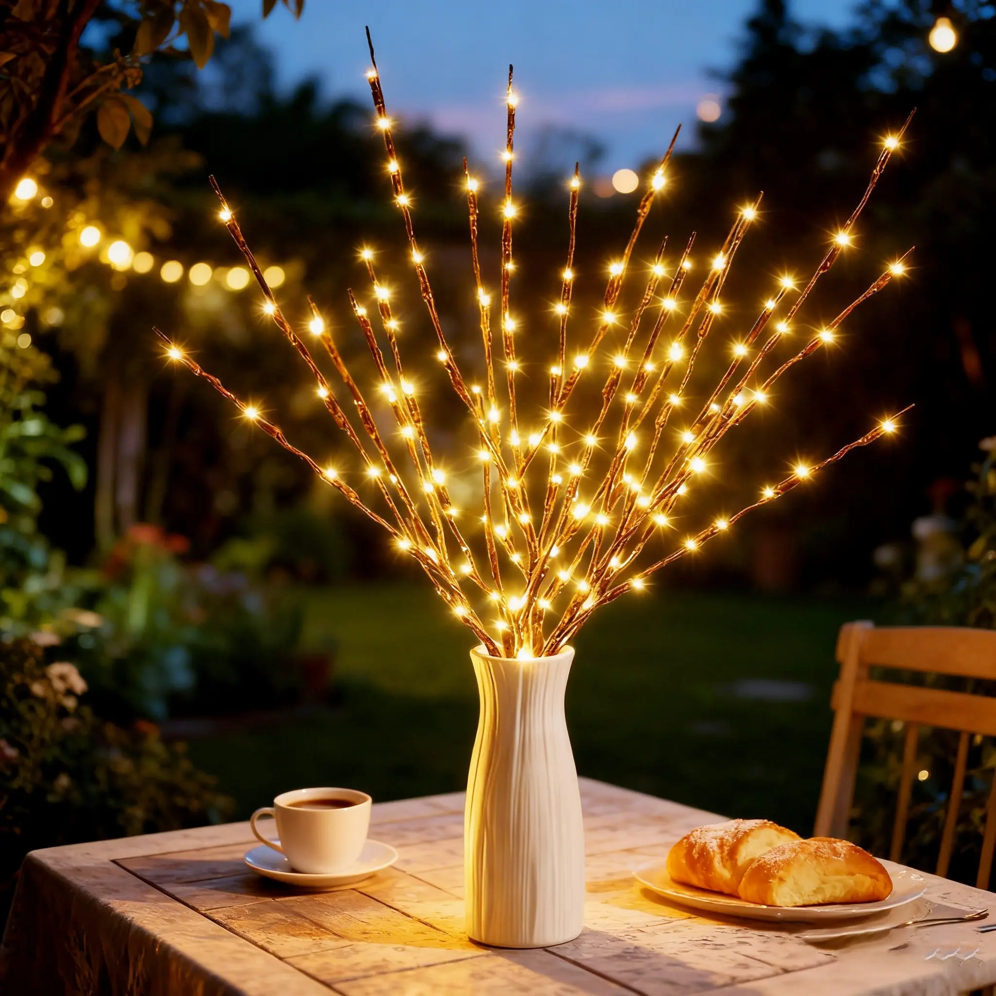 20 Lamp Beads Home Vase Decoration Tree Light LED Colorful Flashing Branch  Lights Room Decor Holiday Lighting Branch Lamp Christmas Decoration Lights  Gifts Presents Magic Lighting Outdoor Decorative Light Outdoor Indoor -