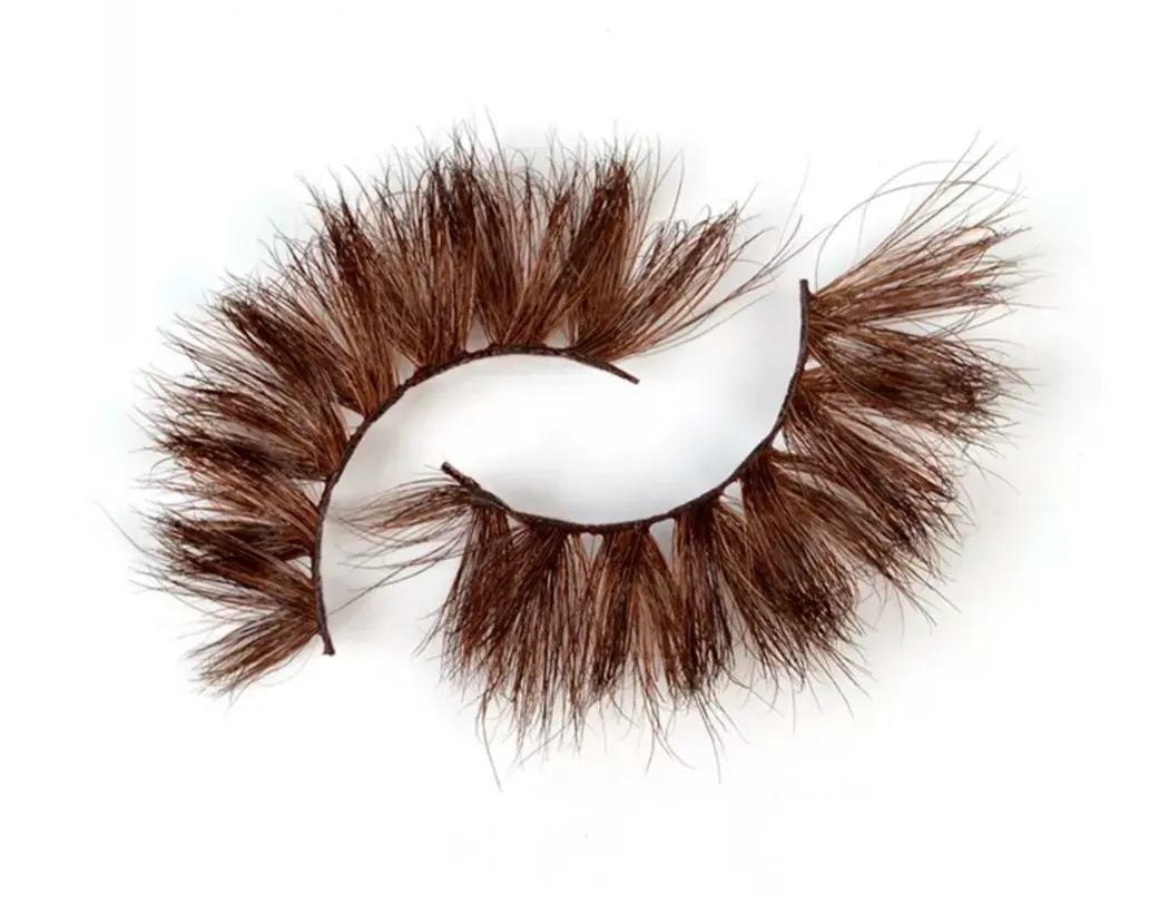 Coiffure Extensions 100% Real Mink Brown Eyelashes Style Chestnut