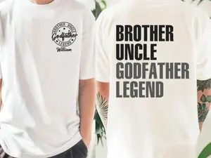 Personalized Godfather Gift, Fathers Day Gift, Dad Gift, Father's Day Shirt, Funny Shirts For Dad, Godfather To Be Gift