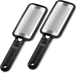 2 Pack Foot Rasp File – Stainless Steel Pedicure Callus Remover for Dry & Wet Feet, Professional Foot Care Tool to Remove Hard Skin & Corns