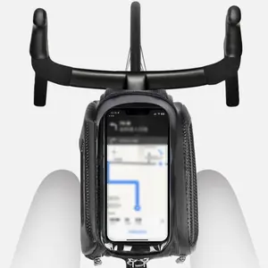 Mountain Bike Bag Front Beam Bag Mountain Bike Double Bag Mobile Phone Bag Tube Bag High Quality Saddle Bag Riding Equipment Eva Thermopress Bag