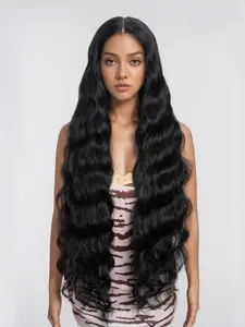 36 Inch Long Body Wavy Wigs for Women, Body Wave Wig, Gorgeous Fluffy Wigs without Bangs, Synthetic Lace Front Wigs for Cosplay Party, Daily Use