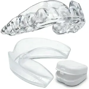 Professional Sport Mouth Guards 2 Pack No BPA Safe Clear Color No Color Additive Athletic Teeth Mouth Guards Fit Any Mouth Size Custom Fit Free Carrying case Included