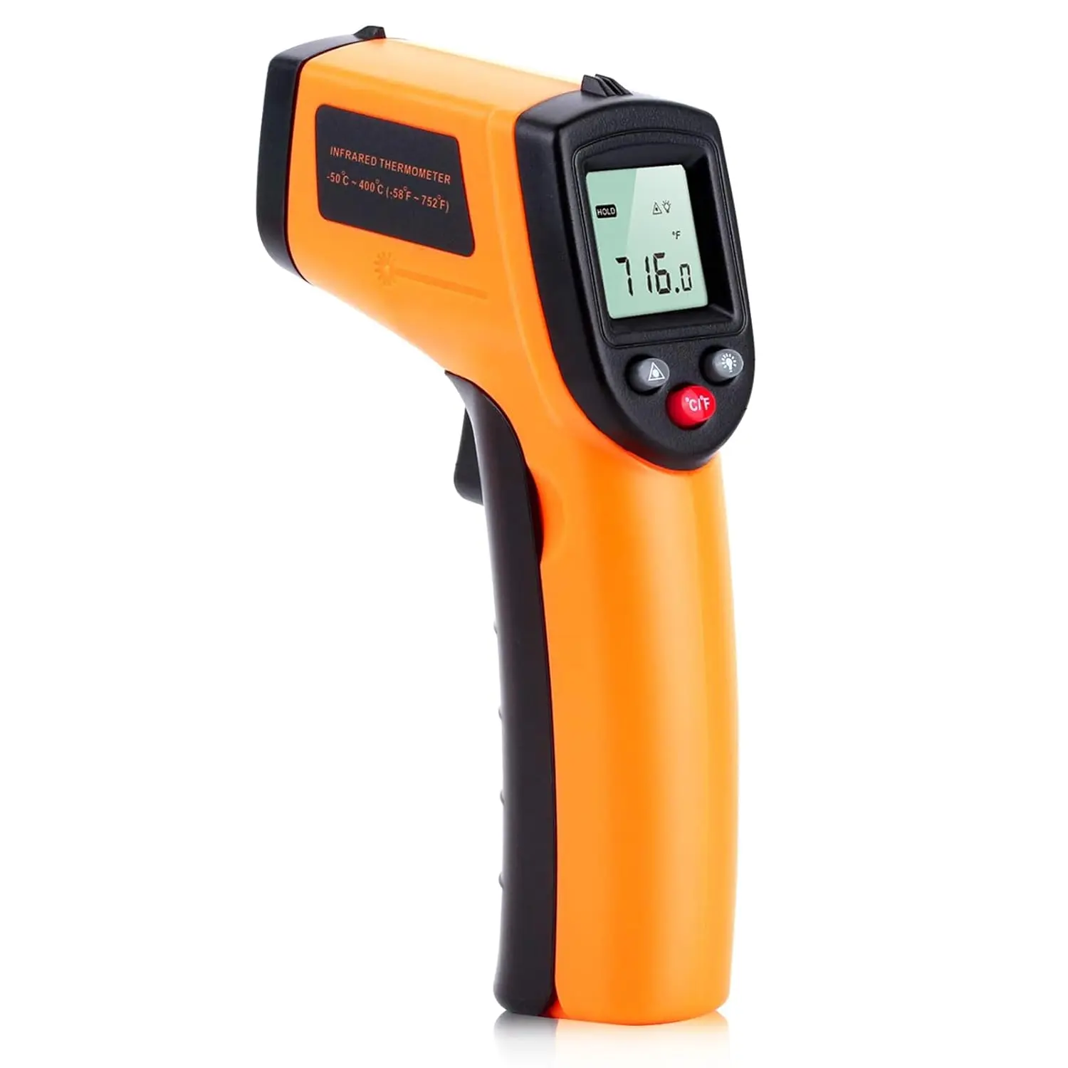 summervibes Non-Contact Infrared Kitchen Thermometer Gun, Kitchen Utensil for Food Temperature Monitoring, Digital Food Thermometer for Pizza Cooking, Ovens, Grills
