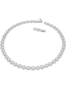 2026 Fashion Jewelry New Arrival Angel Necklace, Shimmering High-Quality Tennis Crystal Silver Color Necklace, Luxury Holiday Gift for Women