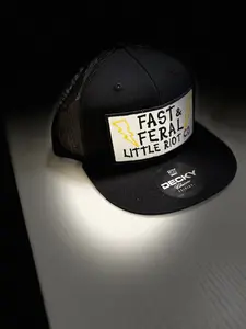 "Fast & Feral" Patch All Black Snapback