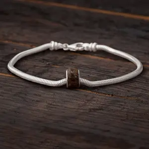 Dinosaur Fossil Charm Bead Bracelet