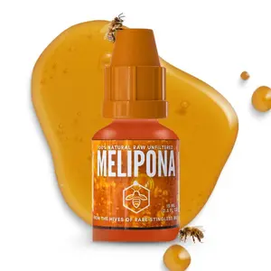 Herbalista - Melipona Stingless Mayan Bee Raw Honey 15ml (0.5 Fl Oz) – Jimerito Gotas De Miel -100% Natural, Authentic, Wildcrafted Nectar – Pure & Original from Yucatán – Sweet & Tangy Flavor