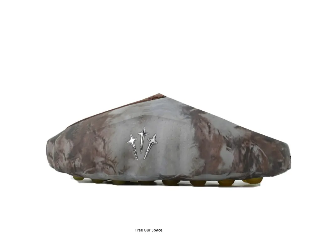 Men Women Unisex Classic Retro Hip‑Hop Inspired Thick Platform Mule Shoes, Brown Camo Tie‑Dye Slip‑On Slides, Comfort Cushioned Insole Footwear For Street Outfits, Lounge And Outdoor Casual Activities