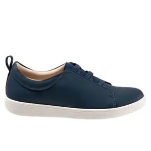 Trotters Avrille T2051-400 Womens Blue Wide Lifestyle Sneakers Shoes