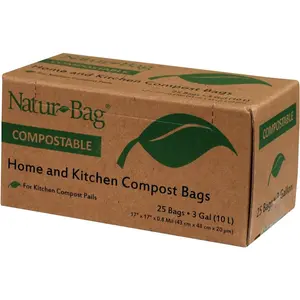 Food Waste Compostable Bags 3 Gallon 25 Bags For Food Scraps