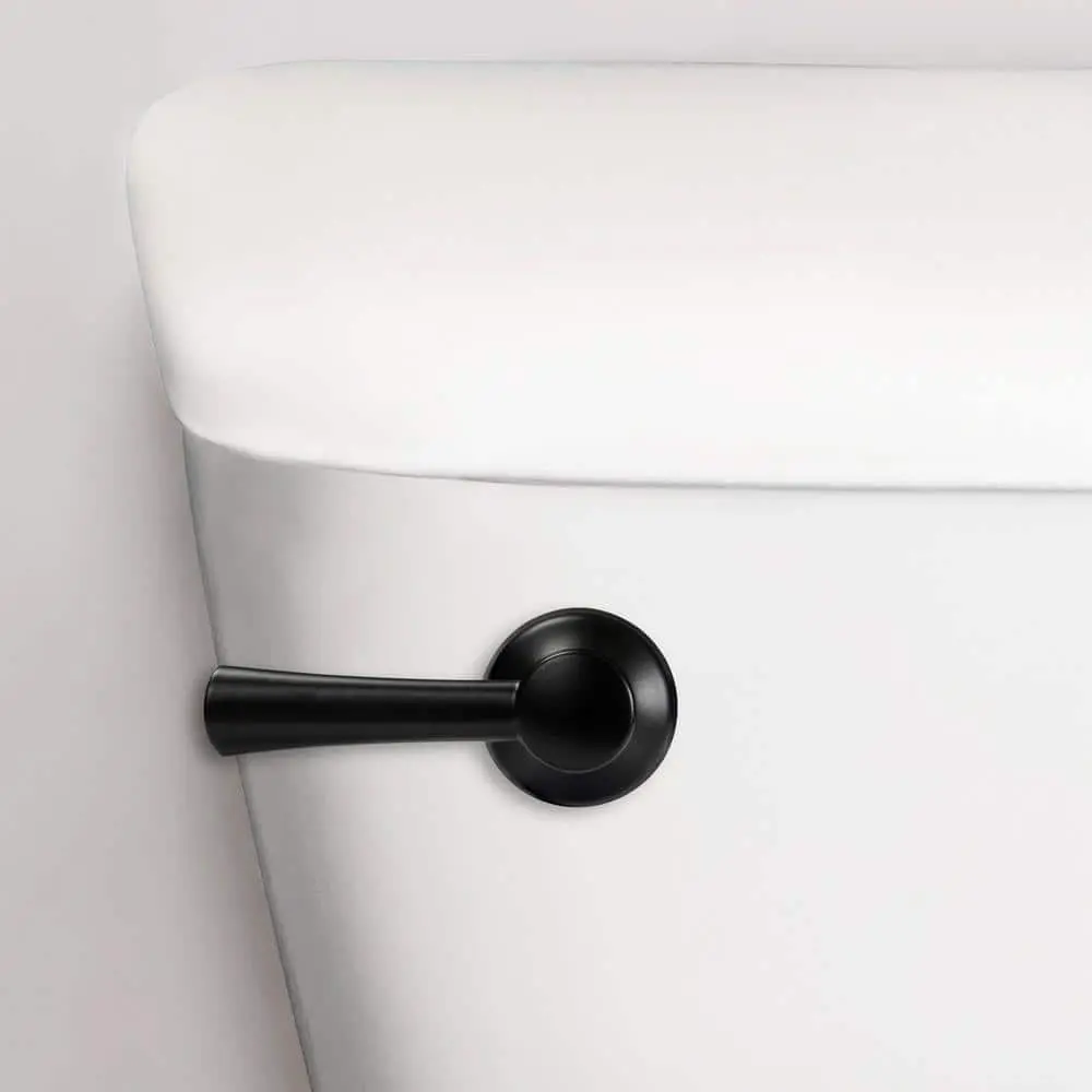StrongARM Toilet Handle and Lever - Fits Front, Side, Angled, Left, and Right Mount Toilets - Matte Black, Simple Style