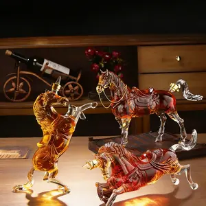 2026 Year of the Horse Whiskey Decanter, Luxury Glass Bottle, Elegant Design, Perfect Gift for Whiskey Lovers, High-Quality Material