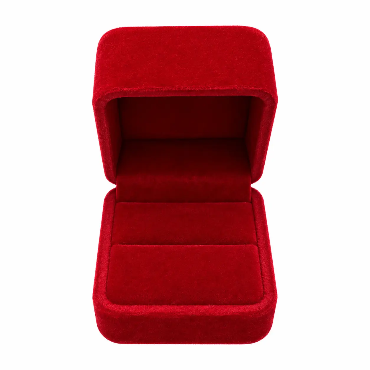 Elegant Red Jewelry Ring Box