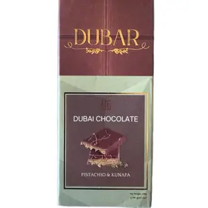 DUBAR Dubai Chocolate BAR Original Pistachio & Kunafa Flavor 100g Premium Dessert Bonbon Snack from Authentic Dubai Culinary Delights