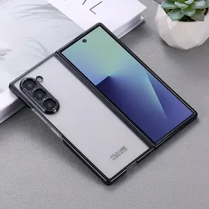 Ultra-thin Phantom Full-Cover Case For Samsung Galaxy Z Fold7 Phone Case Fold Style For Women New High-End Sense Creative Trendy Brand High-Quality Simple Protective Case For Samsung Galaxy Z Fold6/5/4/3 Phone Case