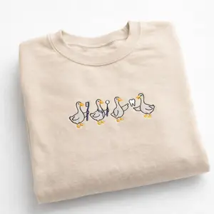 Dentist Goose Embroidered Sweatshirt, Dental Hygienist Crewneck, Cute Dental Worker Gift