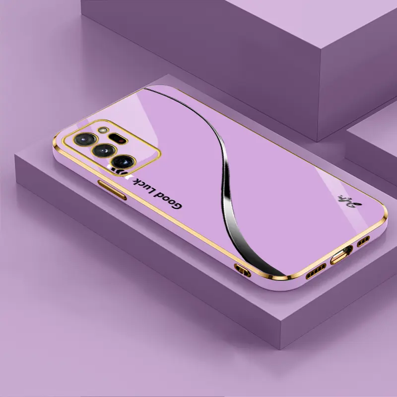 Suitable for [Galaxy Note20 Ultra 5g] Simple silk creative business high-end anti-drop electroplating silicone mobile phone case affordable anti-drop-888