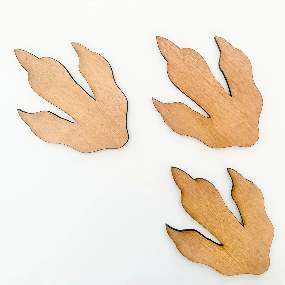 Dinosaur Footprint, Wooden Dinosaur Decor, Dino Footprints, Wooden Dinosaur Tracks, Kid’s Wall Decor, Nursery Sign, T Rex Tracks, Wooden Wall-mounted Bedroom