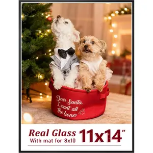 11x14 Metal Picture Frame-Tempered Real Glass,  8x10 Picture frame with Mat - Black Backboard, Wall Hanging Photo Frame for  Decor, Black