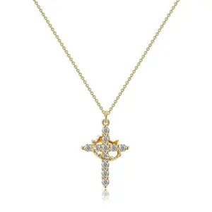 His Crown - La Corona de Jesus - Cross and Crown Necklace