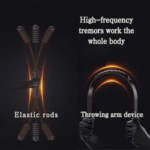 Fitness Exercise Bar,Elastic Fitness Bar,High Frequency Vibration Training Fat Buring Workout Bar for Yoga,Abdominal Muscles Strength Exercises In Home Gym