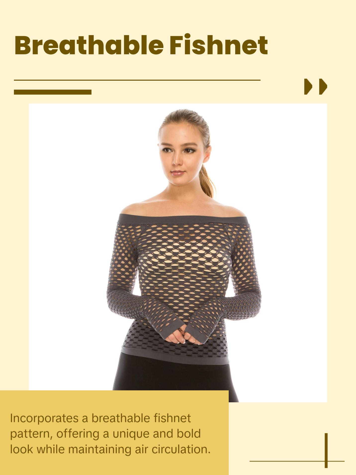 KURVE BUTTER SOFT FISHNET TOP ?€? STYLISH COMFORT REDEFINED