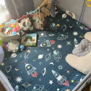 PaPaMat 50×50 Baby Play Mat for Floor, 1.5" Thick Elasti-Foam Playpen Mat for Toddlers Infant kids, Non-Slip Backing Safe for Crawling&Tummy Time,Tatami Style
