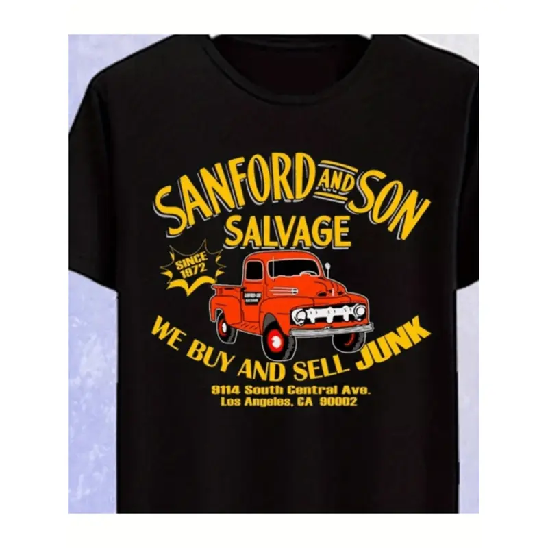 [100% Cotton] Sanford and Son Salvage Retro TV  Golf Gift T-Shirt For Men and Women