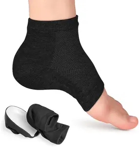 3.5CM/1.4 Inch Up Black Heightening Wedge Insole Socks Invisible Silicone Height Increase Socks Heel Pad